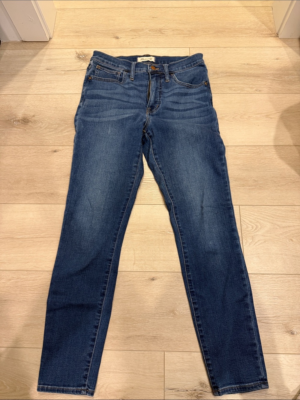 Madewell Women’s Skinny Jeans in Dark Blue Denim